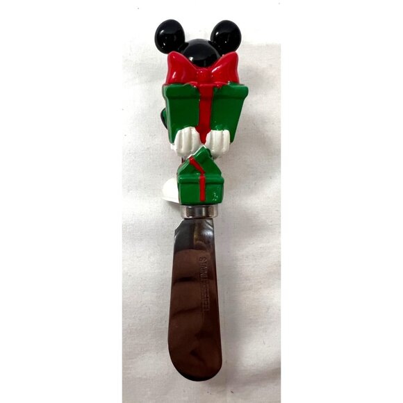 Disney Mickey Mouse Christmas Cheese Spreader With Gift - Picture 4 of 5